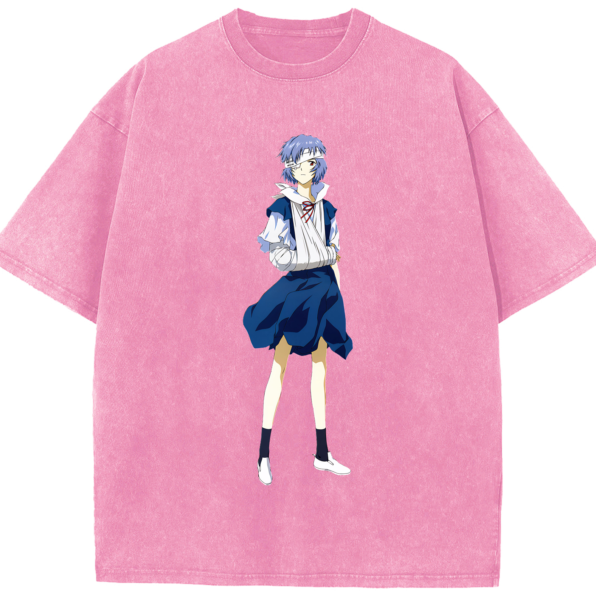 （画像用） EVA 新世紀エヴァンゲリオン 綿100% ヴィンテージ風 半袖Tシャツ（フロントプリント）